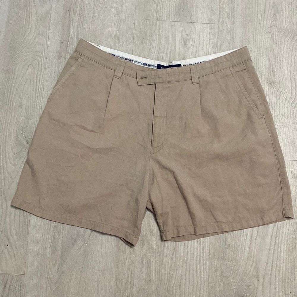 Quiksilver Tan Flat Front Men Shorts